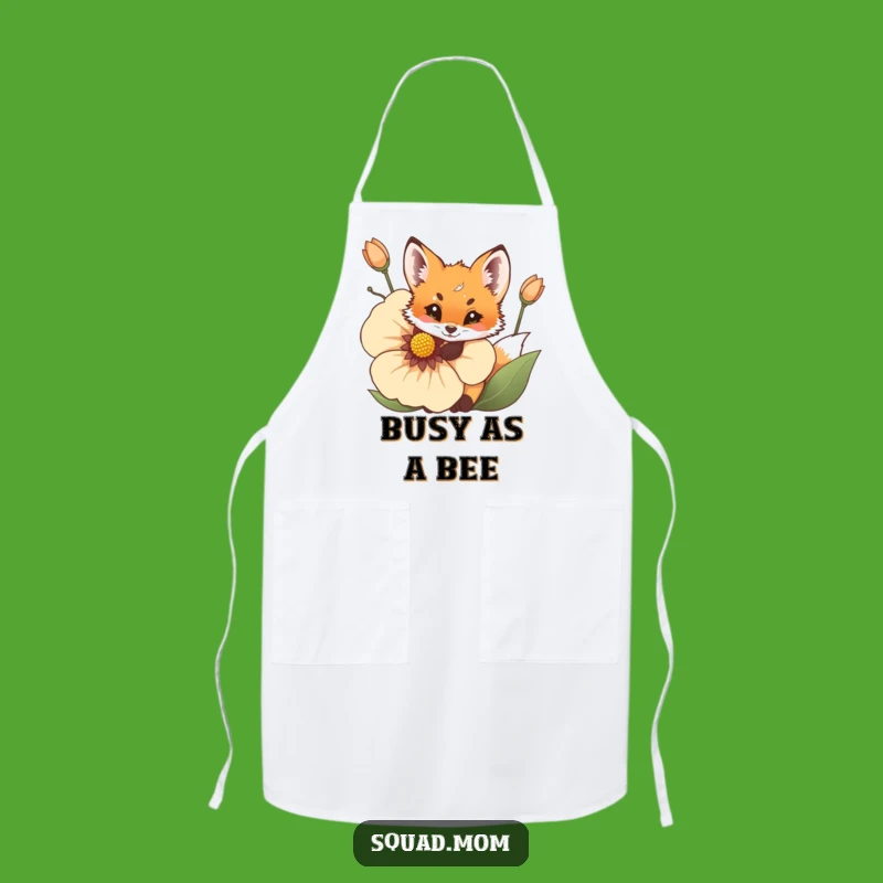 Funny Fox Cub Apron - Playful Kitchen Wear for Cooking Fun