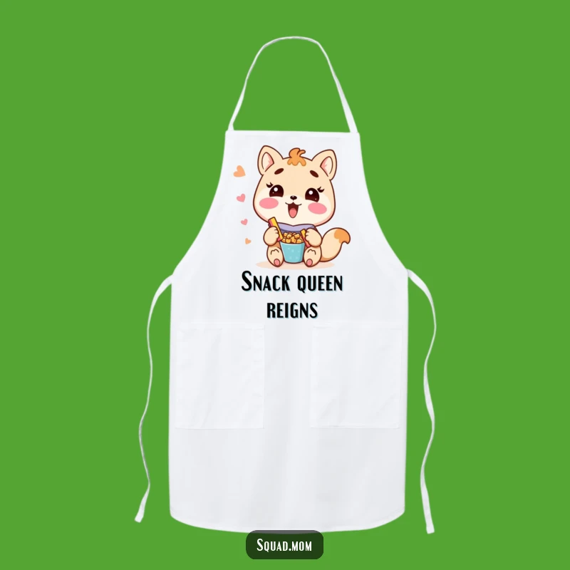 Funny Kawaii Mom Friend Apron - Cute Snack Sharing Mom Kitchen Wear!