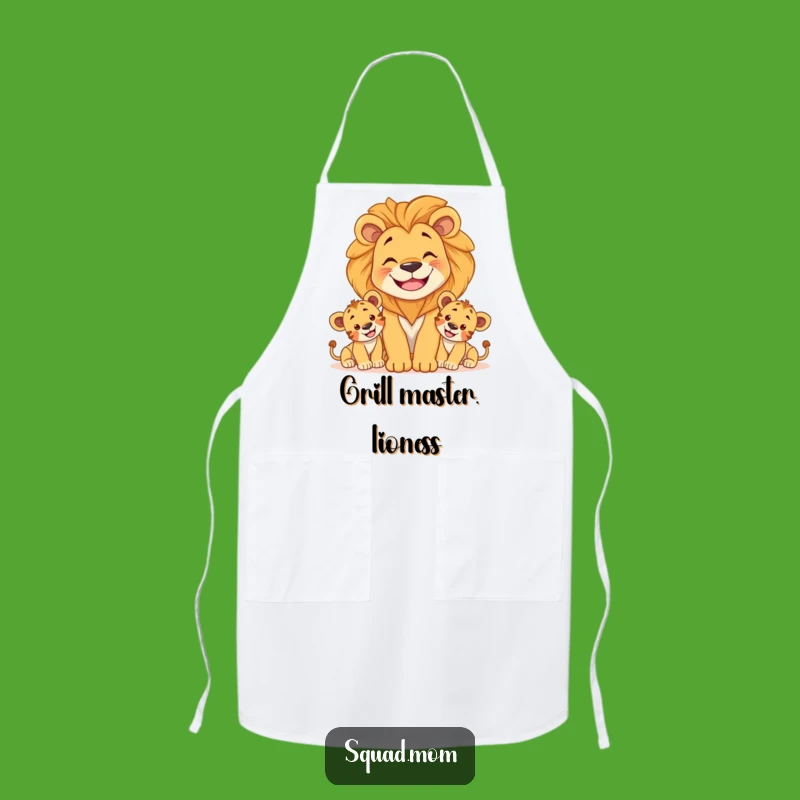 Funny Lion Mom Cooking Apron - Kitchen Protector Gift