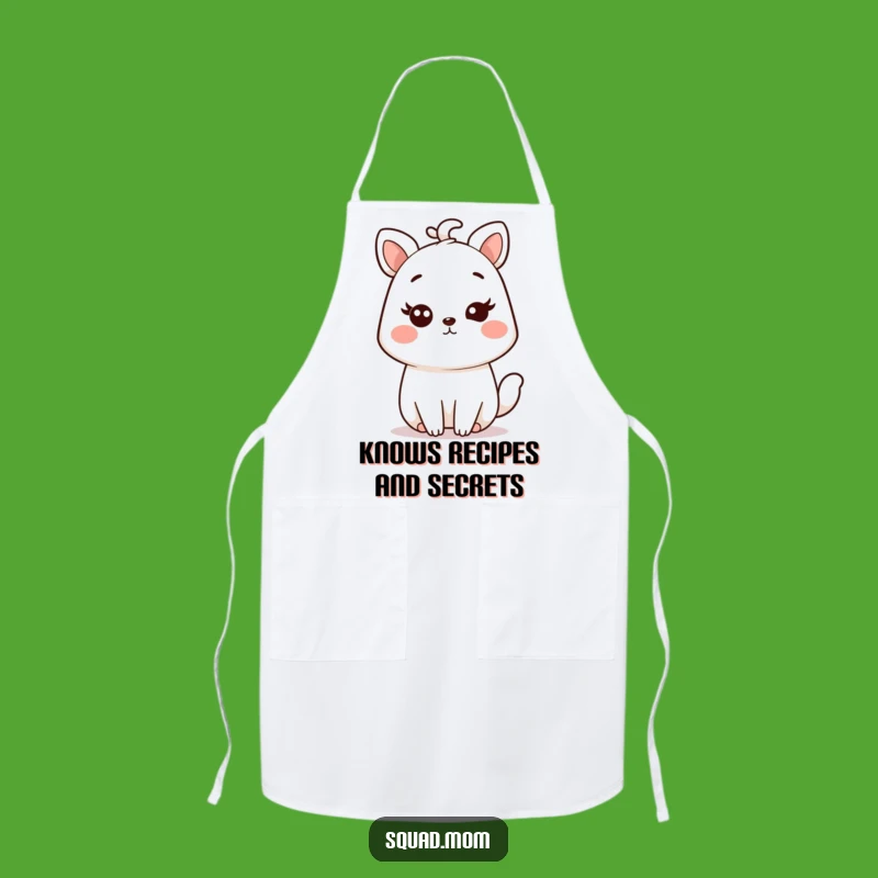 Funny Kawaii Mom Animal Chef Apron - Cook with a Knowing Wink!