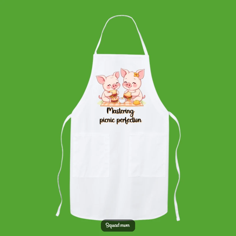 Funny Piglet Picnic Apron: Kitchen Sandwich Fun, Hilarious Chef Gift