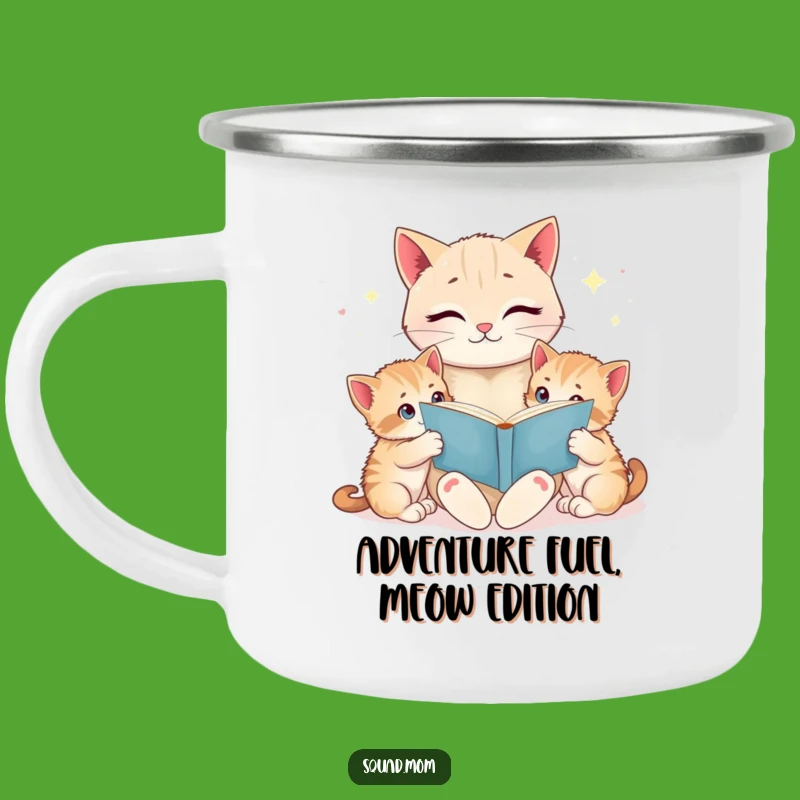Funny Cat Mom Camping Mug - Bedtime Kittens - Outdoor Adventure Gift