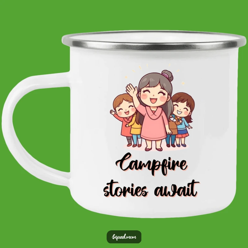 Funny Mom Friend Greeting Camping Mug - Outdoor Humor and Hilarious Gift