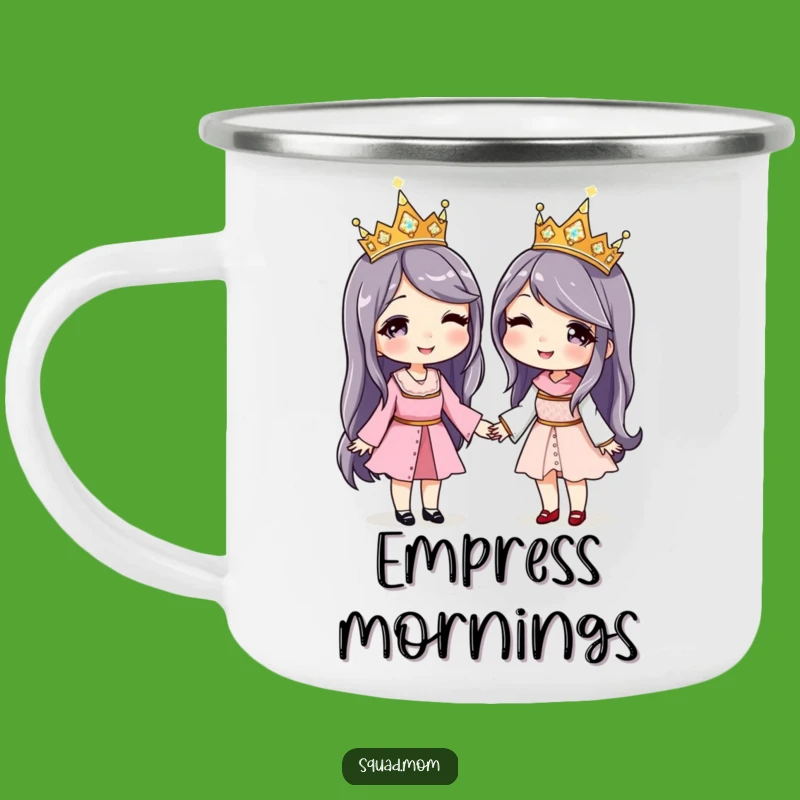 Funny Matching Crowns Camping Mug: Royal Adventure Pair - Gift