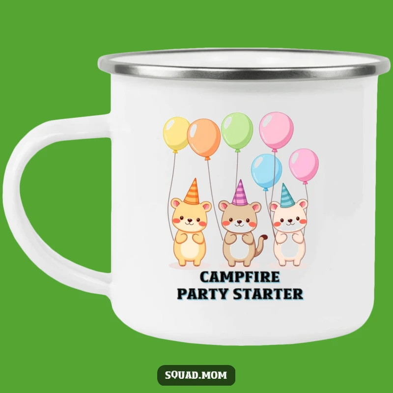 Funny Animal Party Camping Mug: Festivities On The Go, Silly Hats Gift