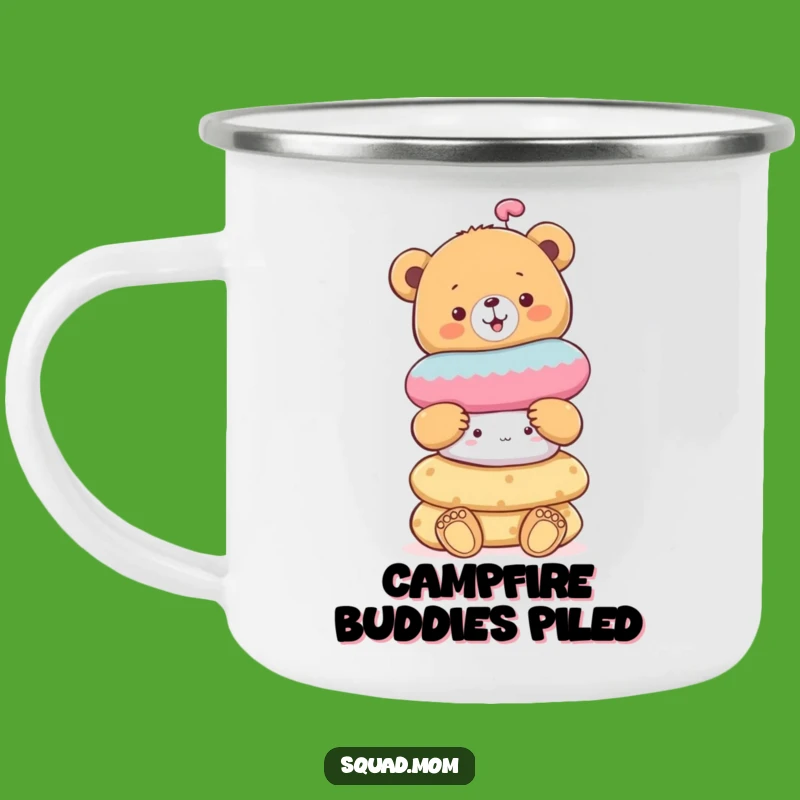 Funny Bear Cub Toy Camping Mug: Cheerful Cub Outdoor
