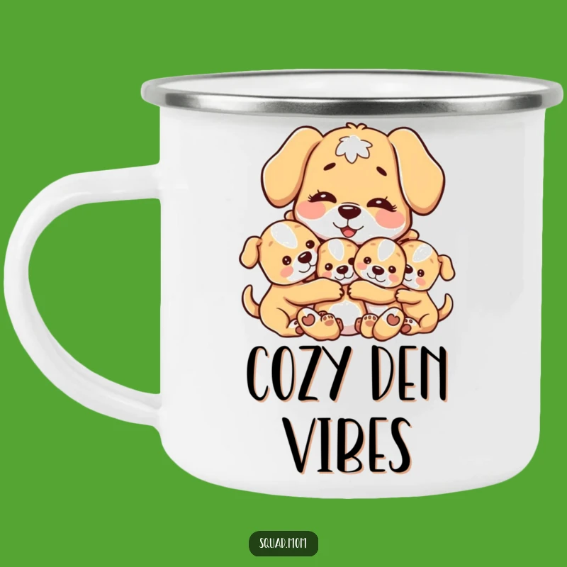 Funny Dog Mom Camping Mug: Motherly Dog Hugs, Adventure & Love Gift