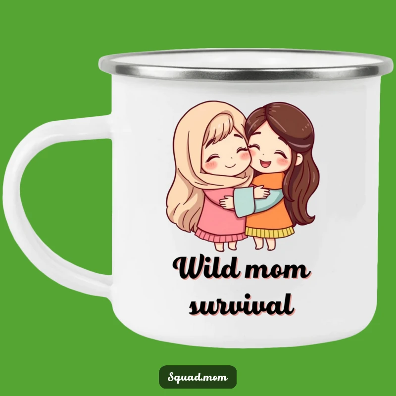 Mom Friend Hug Camping Mug Enjoy Coffee with Your Favorite Mama