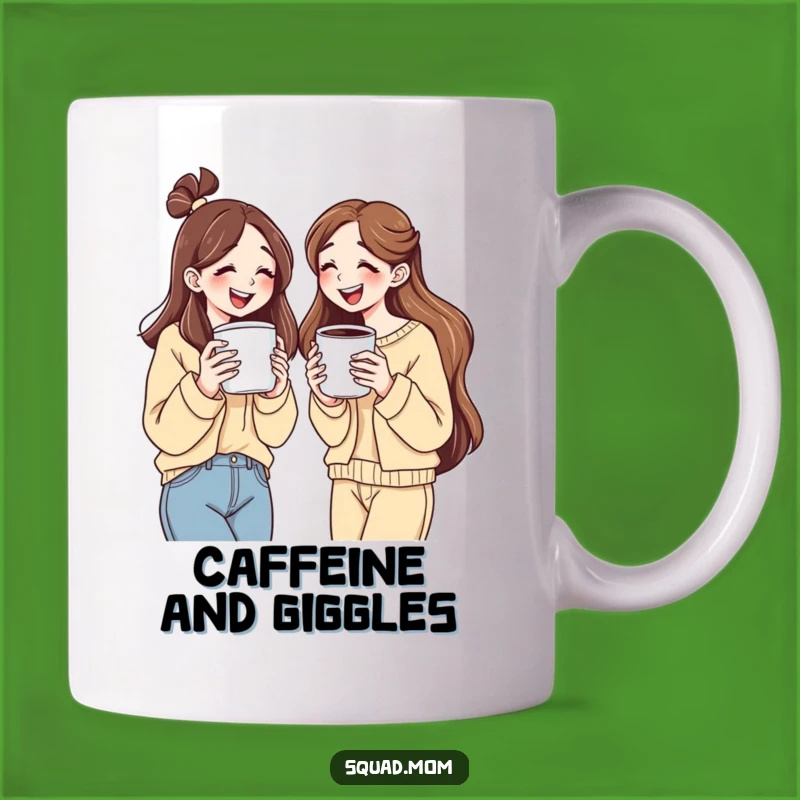 Funny Coffee Lovers Mug: Giggle Fuel Besties - Perfect Gift