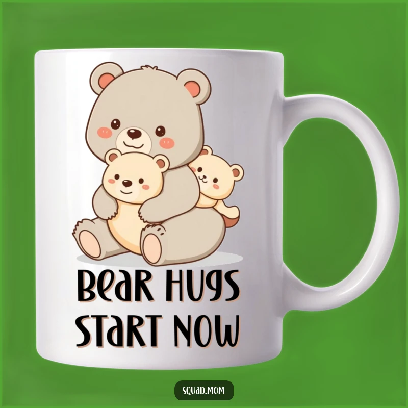 Funny Bear Mom Mug - Huggable & Playful Carry Gift