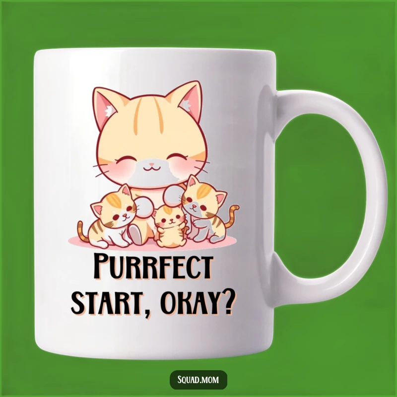 Funny Cat Mom Mug: Playful Mom and Kittens Gift for Cat Lovers