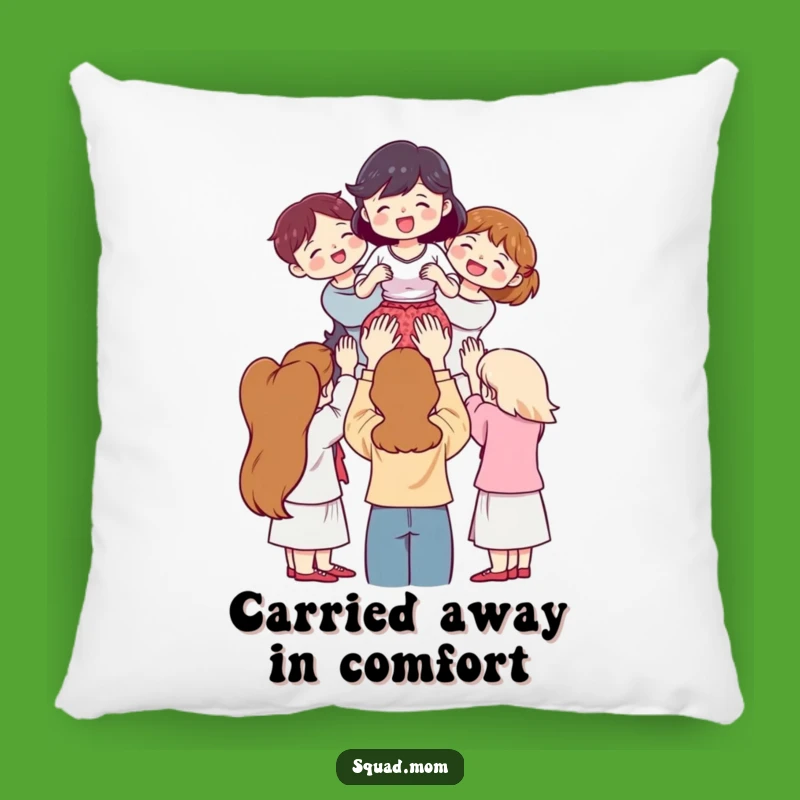 Funny Support Squad Pillow: Women Lifting Friend, Comfy Hilarious Gift!