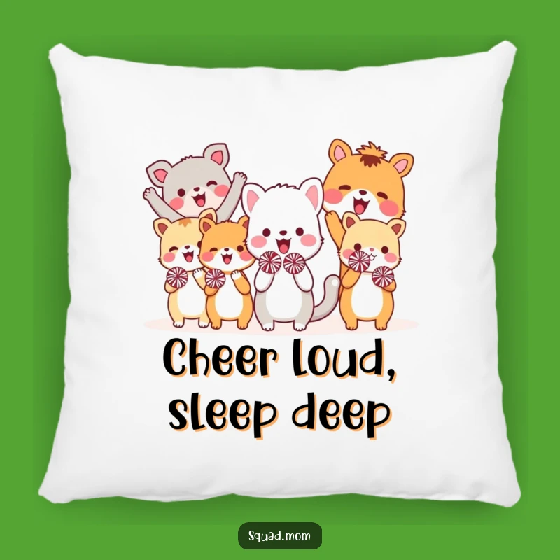 Soft Funny Animal Friends Cheer Pillow: Cozy Comfort & Laughs Guaranteed