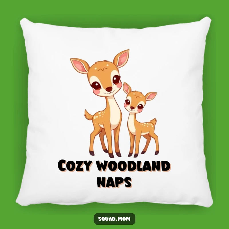 Cozy Deer Mom & Fawn Pillow - Gentle Comfort - Sweet Funny Gift!