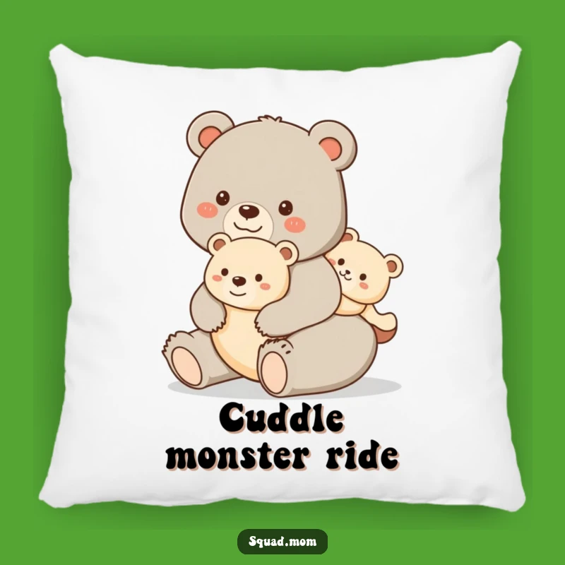 Soft Funny Bear Mom Pillow - Cozy Cuddle Gift