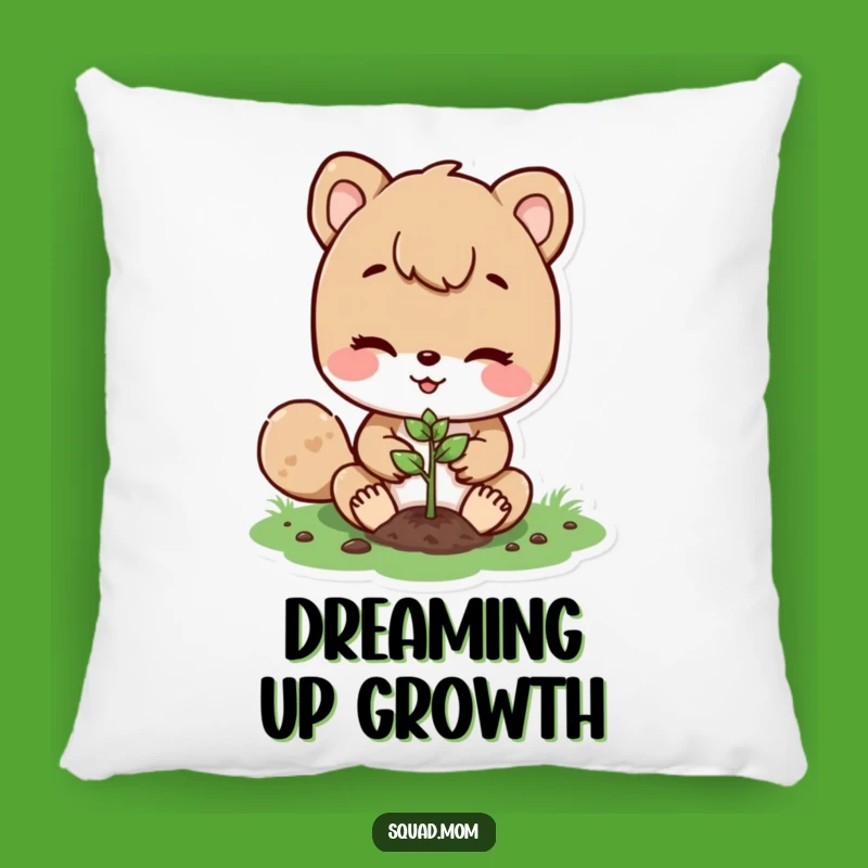 Soft Funny Animal Mom Planting Pillow: Cozy Comfort & Growth Decor
