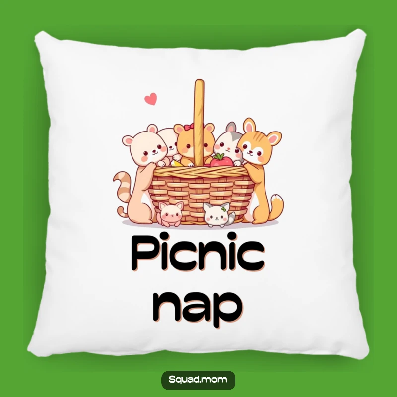 Funny Animal Friends Pillow: Cuddle Up with Joyful Companions