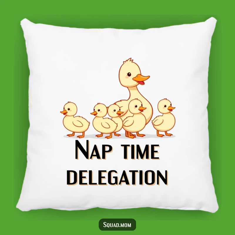 Cute Funny Duck Mom Pillow - Comfy & Cozy Home Decor Gift