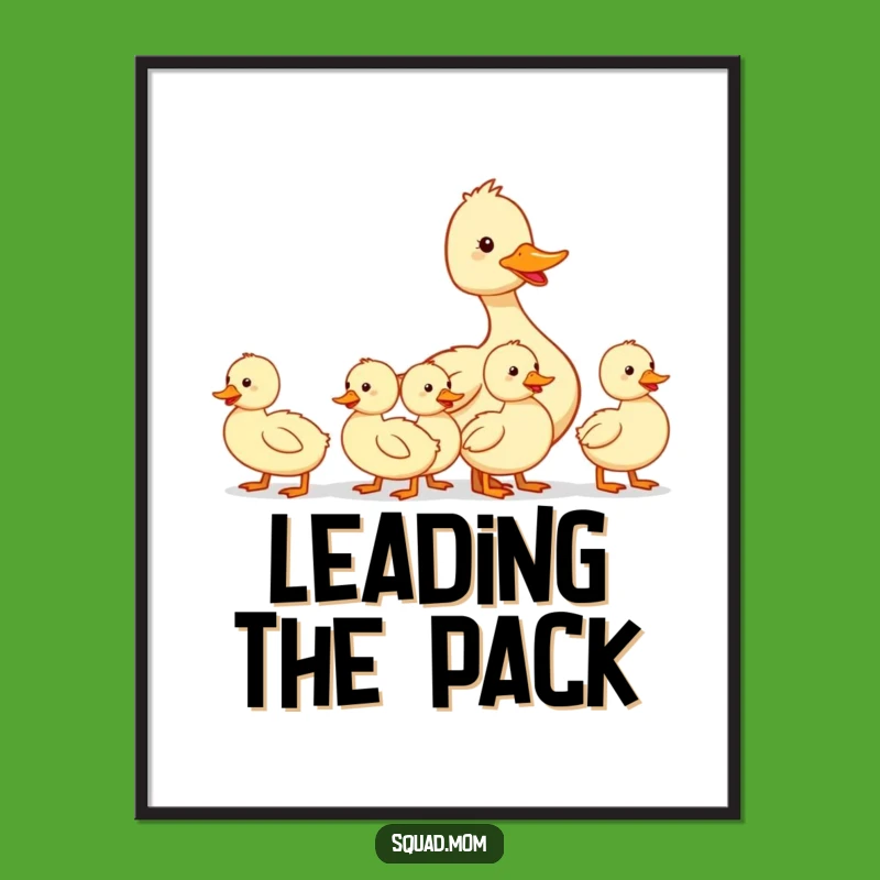 Funny Duck Mom Digital Art - Printable Family Humor Gift