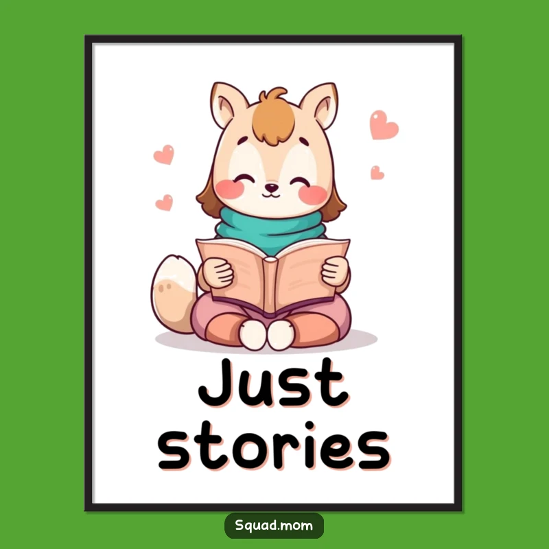 Funny Kawaii Mom Friend Digital Art - Instant Storytelling Art
