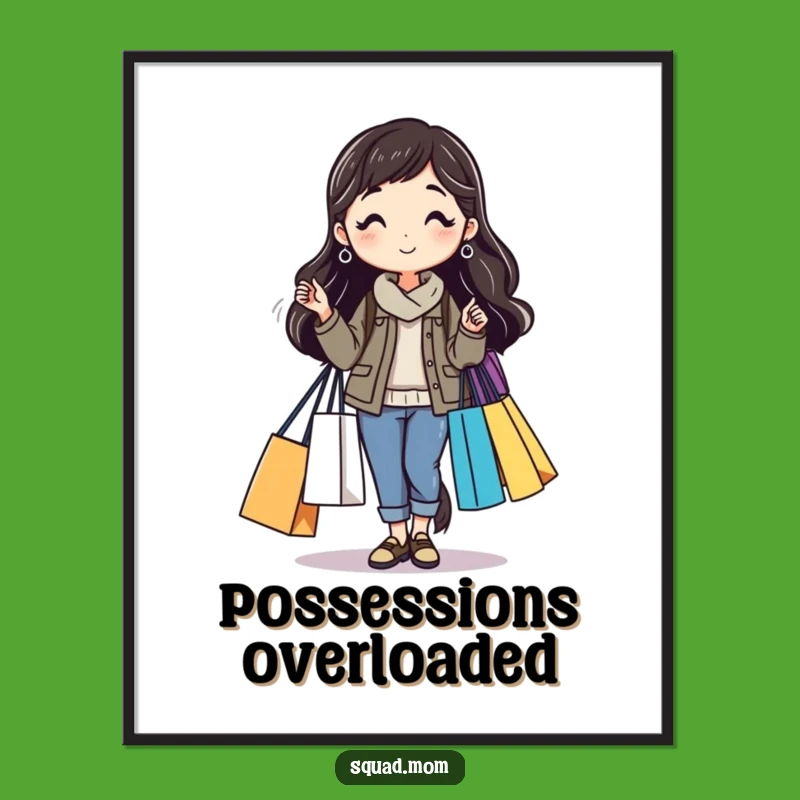 Funny Mom Friend Shopping Digital Print - Instant Humor and Hilarious Gift