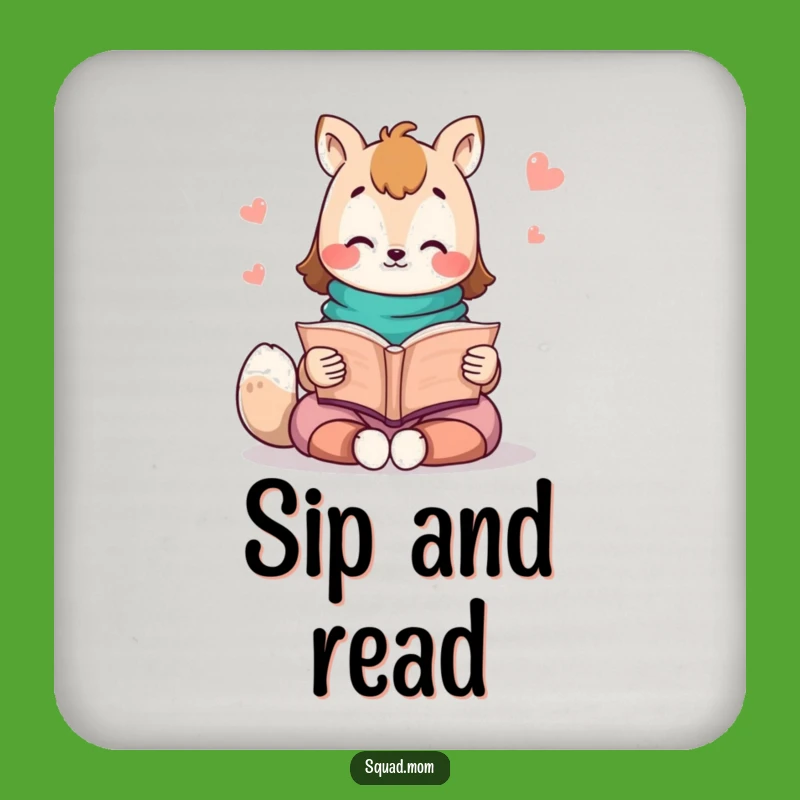 Funny Kawaii Mom Friend Coaster Set - Storybook Table Protection