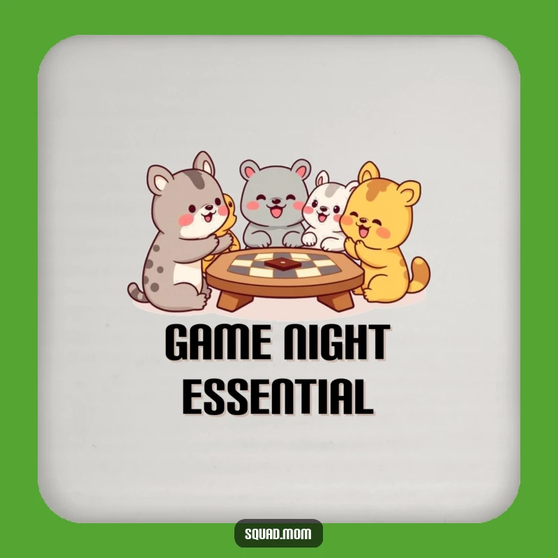 Funny Animal Board Game Coasters: Protect Surfaces with Hilarious Art Gift