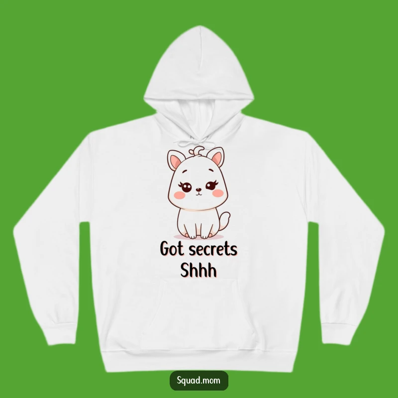 Cozy Funny Kawaii Mom Animal Hoodie - Snuggle Up with a Knowing Wink!