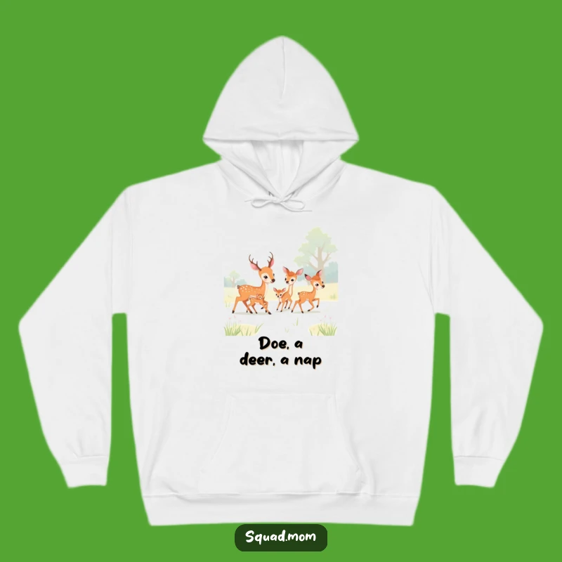Cozy Funny Deer Moms Hoodie - Meadow Play - Warm & Humorous Gift
