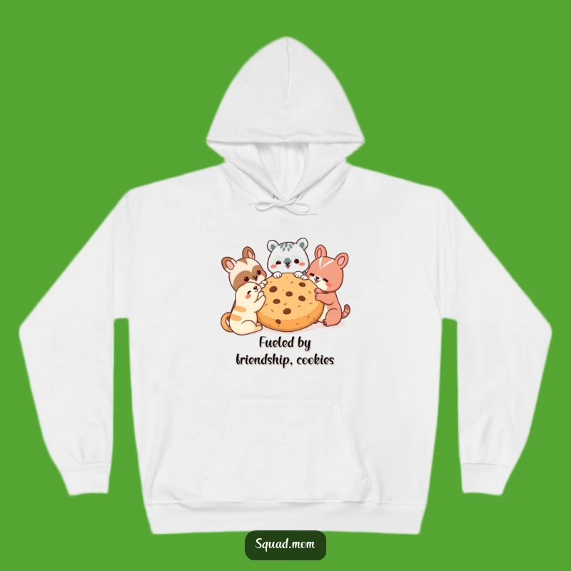 Cozy Funny Animal Friends Cookie Hug Hoodie - Warmth, Laughter, and a Perfect Funny Gift!