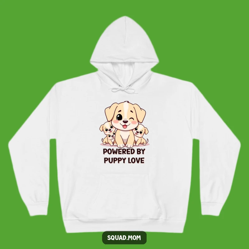 Cozy Funny Dog Mom Vibes Hoodie - Snuggle Up with Puppy Love - Ideal Funny Gift!