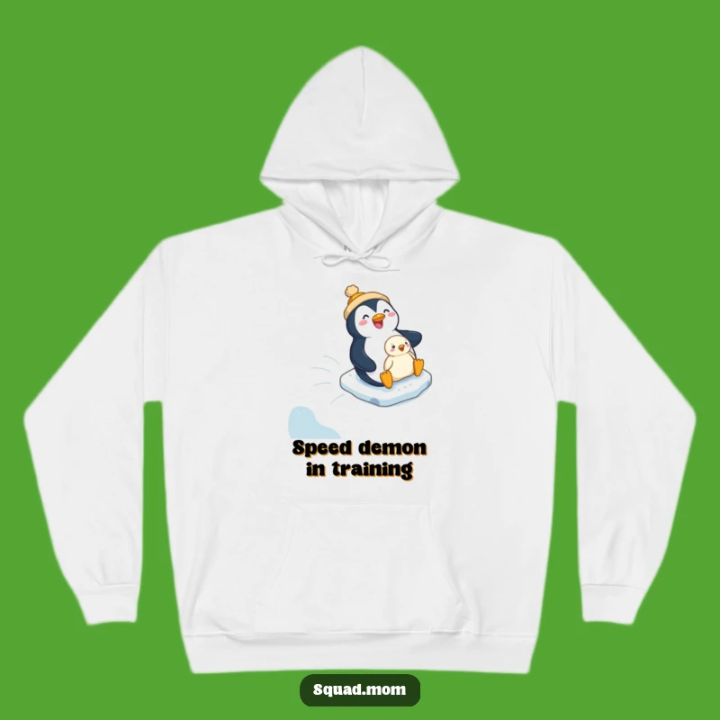 Funny Penguin Mom & Chick Hoodie: Cozy Icy Thrills, Perfect Humorous Gift
