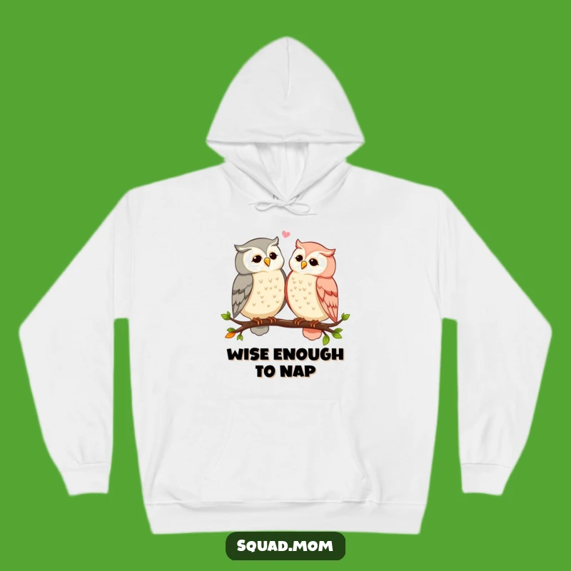 Cozy Funny Owl Mom Hoodie - Gossip Birds - Warm & Humorous Gift