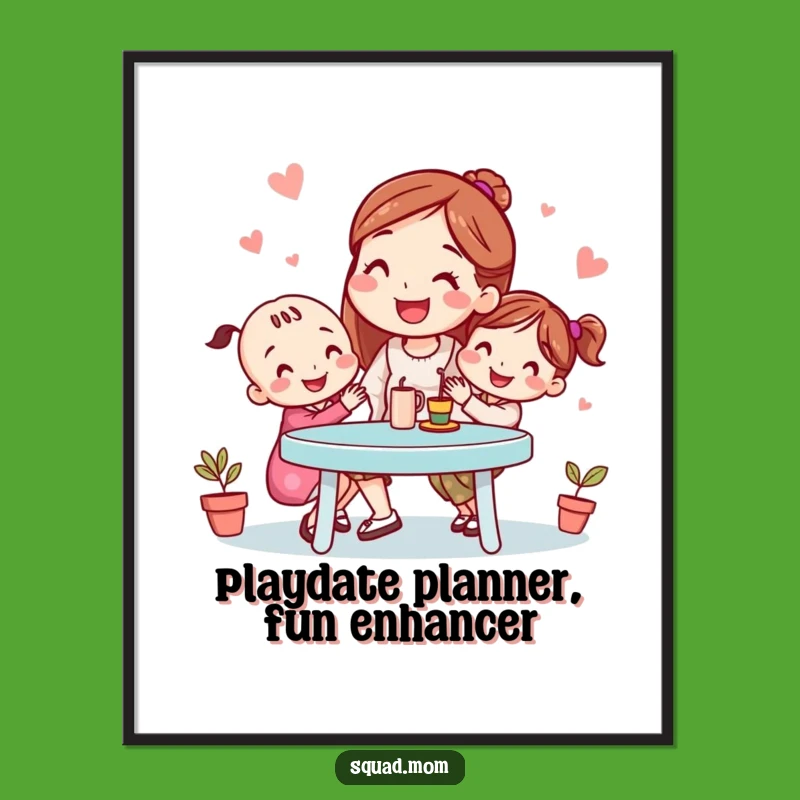 Free Printable Playdate Mom Wall Art: Funny Downloadable Decor for Your Home