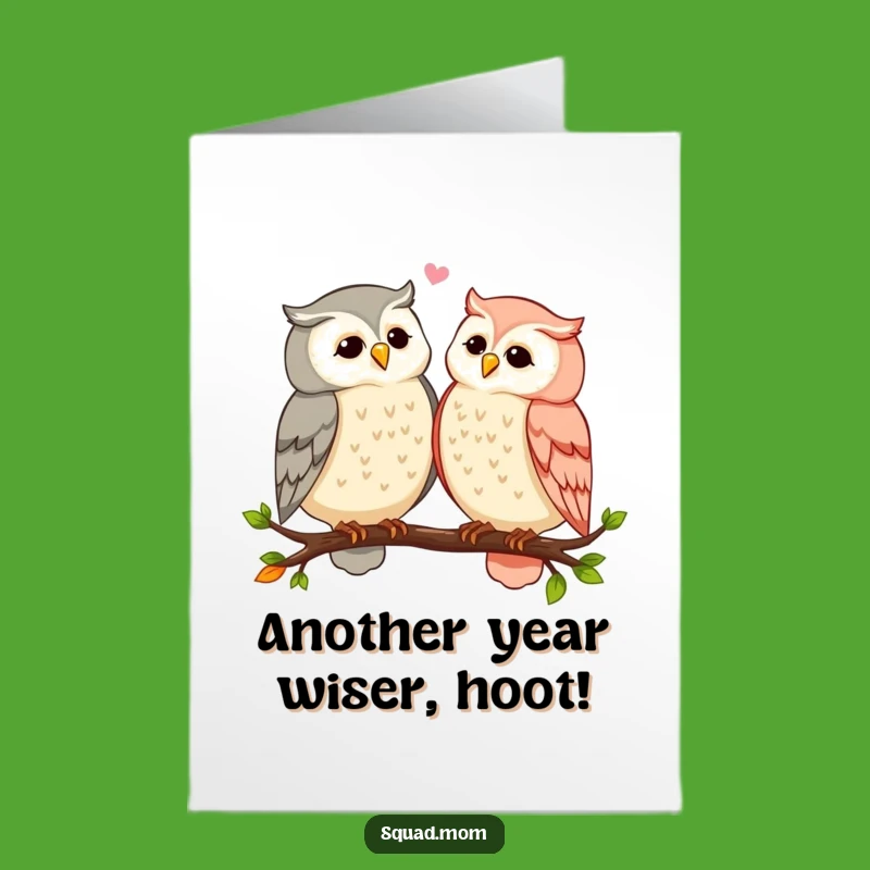 Funny Free Printable Birthday Card: Owl Moms Gossip, Hooting Hilarious Downloadable Gift