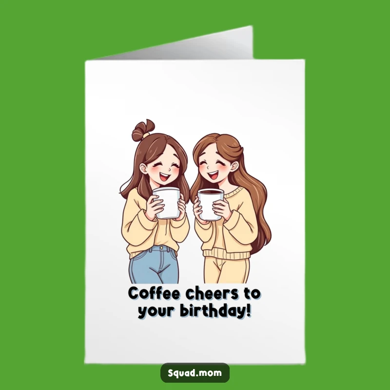 Free Printable Birthday Card: Coffee Fueled Laughs - Funny DIY Gift