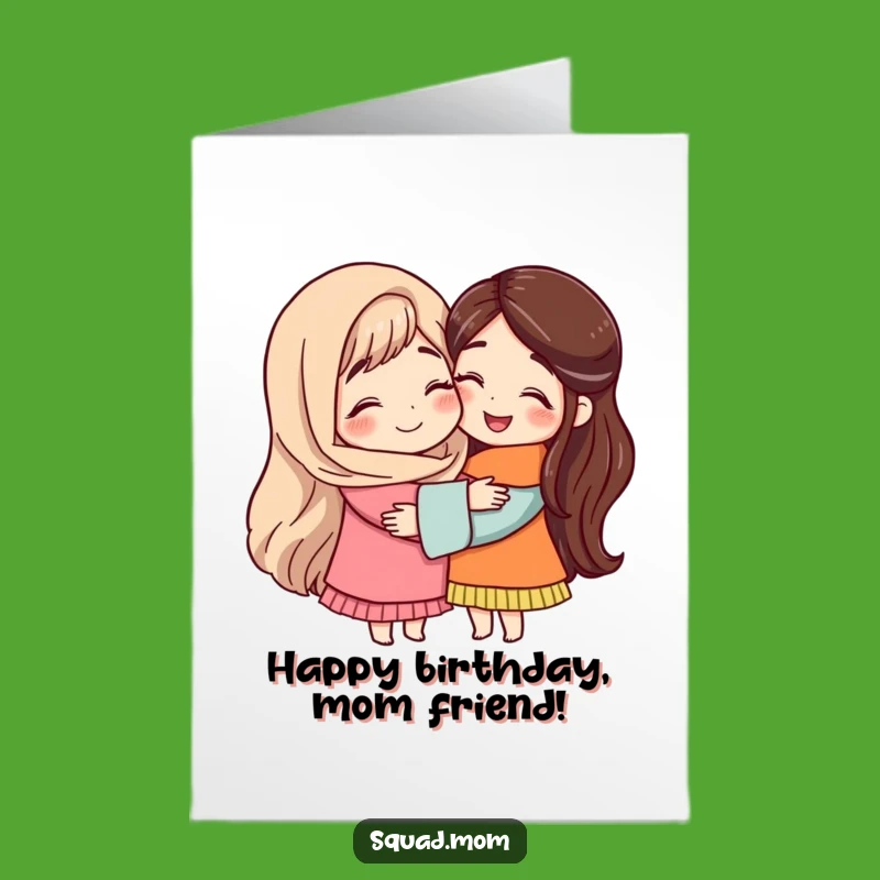 Free Printable Mom Hug Birthday Card: Sweet Downloadable for Best Friend's Special Day