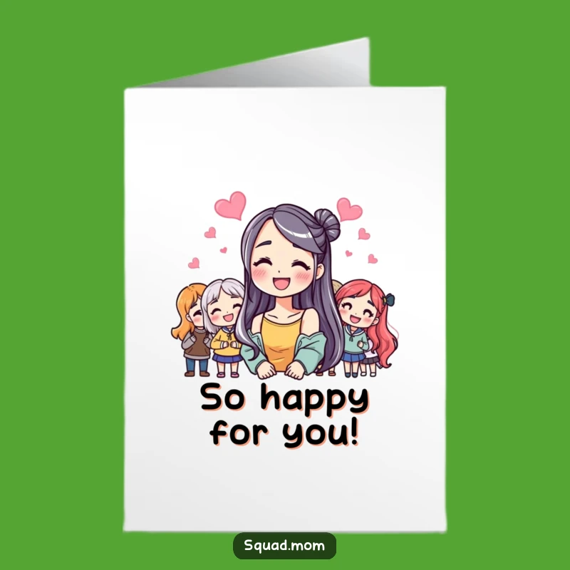 Free Printable Congrats Card: Happy Friends, Funny Downloadable Gift for Success