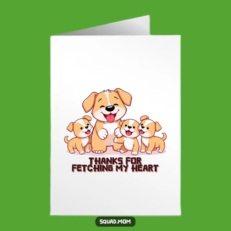 Free Printable Dog Mom Thank You Card: Funny Puppy Gratitude Downloadable Gift