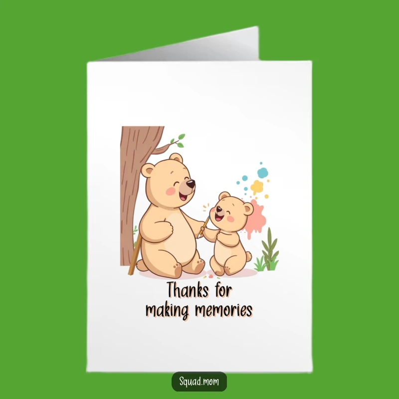 Free Printable Thank You Card: Giggling Bears Art, Heartfelt DIY Gift