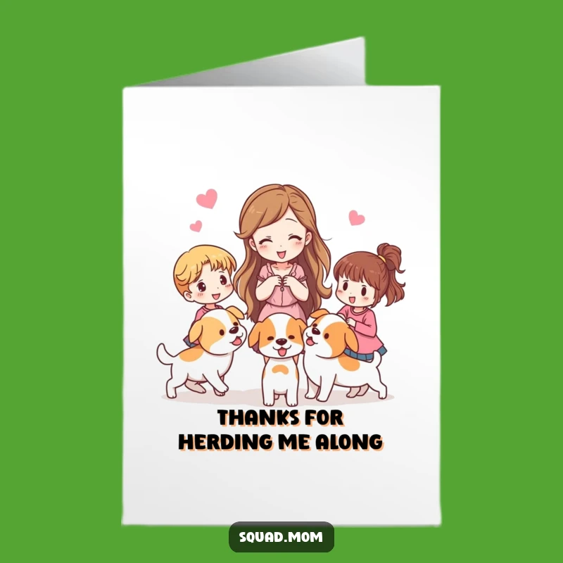 Free Printable Thank You Card: Puppy Herder Humor, Downloadable & Fun!