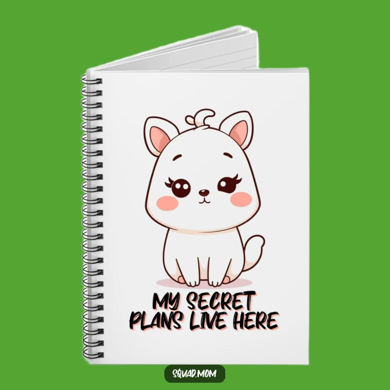 Funny Kawaii Mom Animal Notebook - Jot Down Secrets with a Wink!