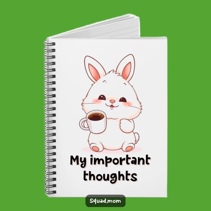 Funny Bunny Coffee Notebook: Wiggle Nose Journal for Ideas