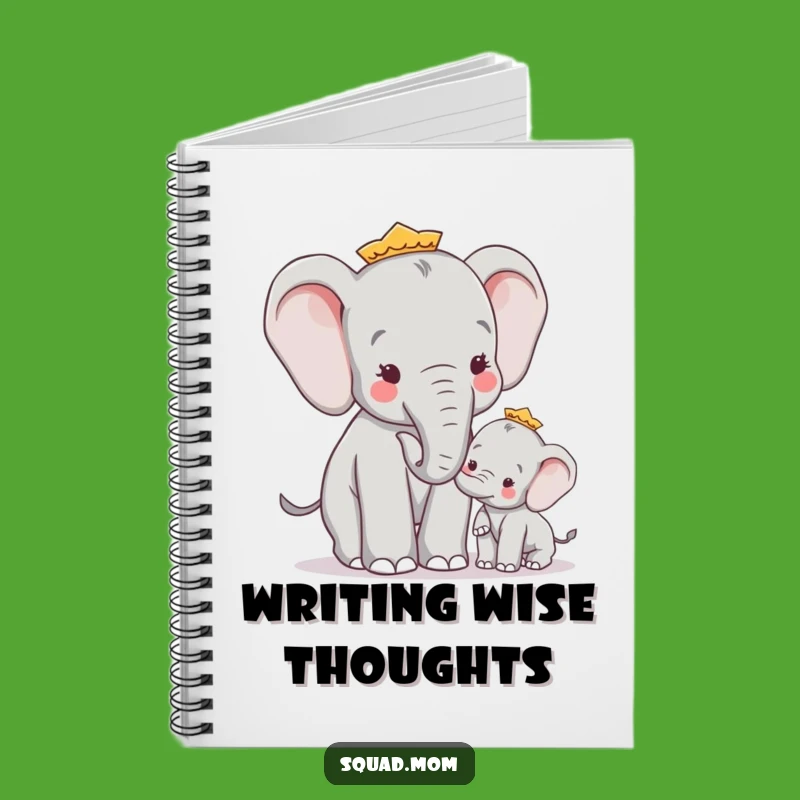 Funny Elephant Mom Notebook - Wise Advice Journal for Life Lessons