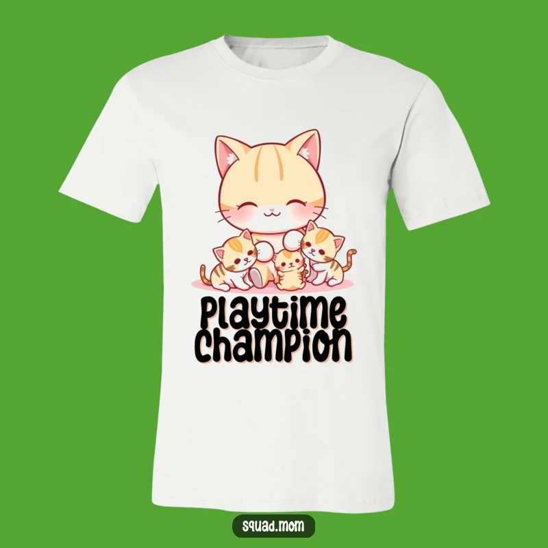 Funny Cat Mom T-Shirt: Adorable Playtime Tee for Cat Lovers