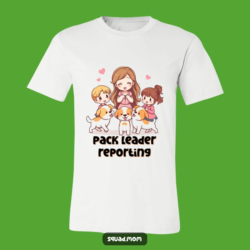 Funny Herder Tee: Woman Directing Women Like Puppies, Playful Shirt