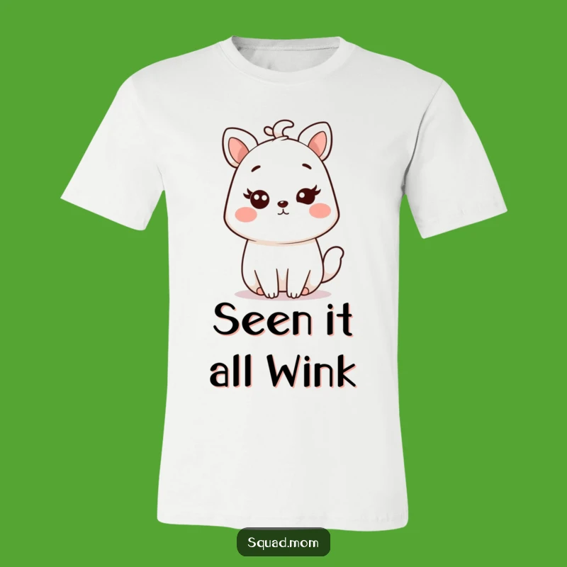 Funny Kawaii Mom Animal T-Shirt - A Witty Wink for Your Favorite Mom Friend!