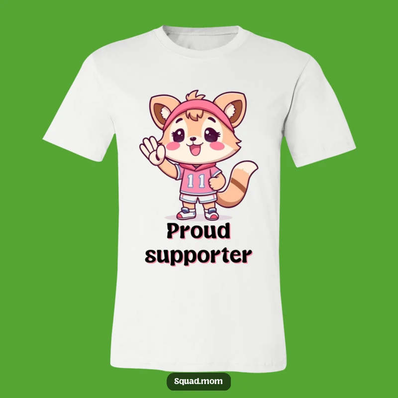 Funny Kawaii Mom Friend Cheer T-Shirt - Go Tiny Athlete!
