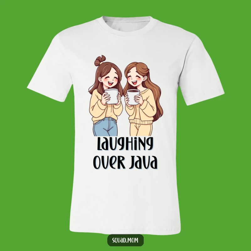 Funny Coffee Squad T-Shirt: Laughing Over Lattes - Great Gift