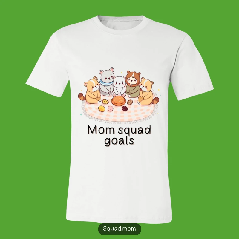 Funny Animal Moms Picnic T-Shirt: Hilarious Motherhood Gathering Tee